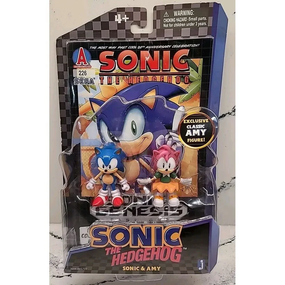 Sonic & Amy Comic Book Archie #226 20th‎ Anniversary Figure Collector's Edition